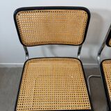 Set of 4 Marcel Breuer Cesca chairs made in Italy.