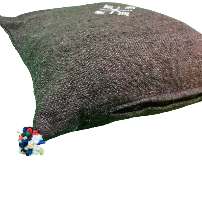 Berber cushion simple chocolate