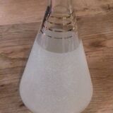 Small frosted glass carafe