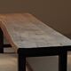 Large solid wood table, handcrafted.