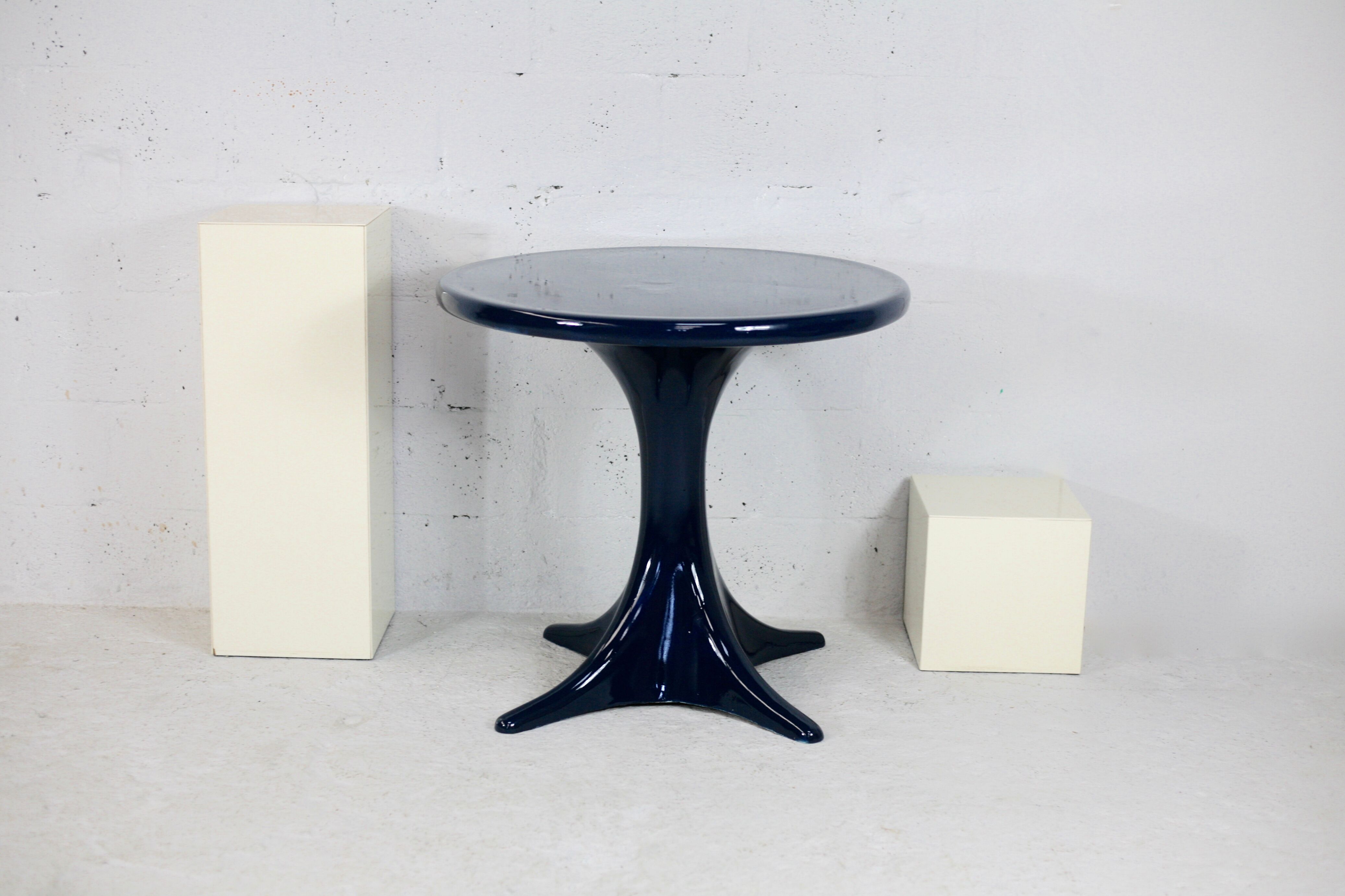 Fiberglass table, France, circa 1970