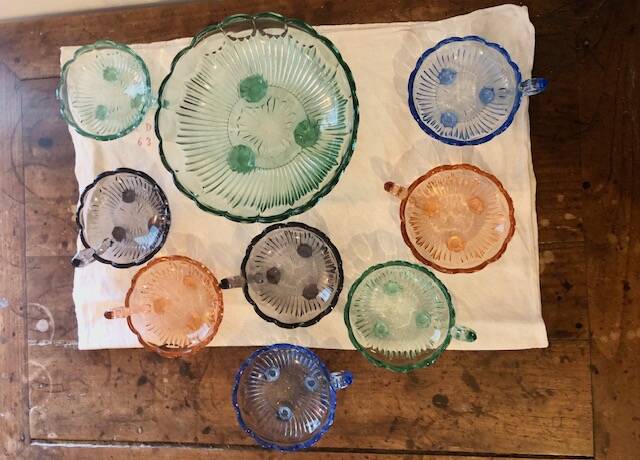 Vintage dessert service