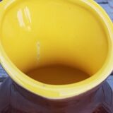 Enamelled sandstone vase Poet Laval 60s