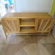 Buffet bas 2 portes -rotin tressé-bambou -cannage
