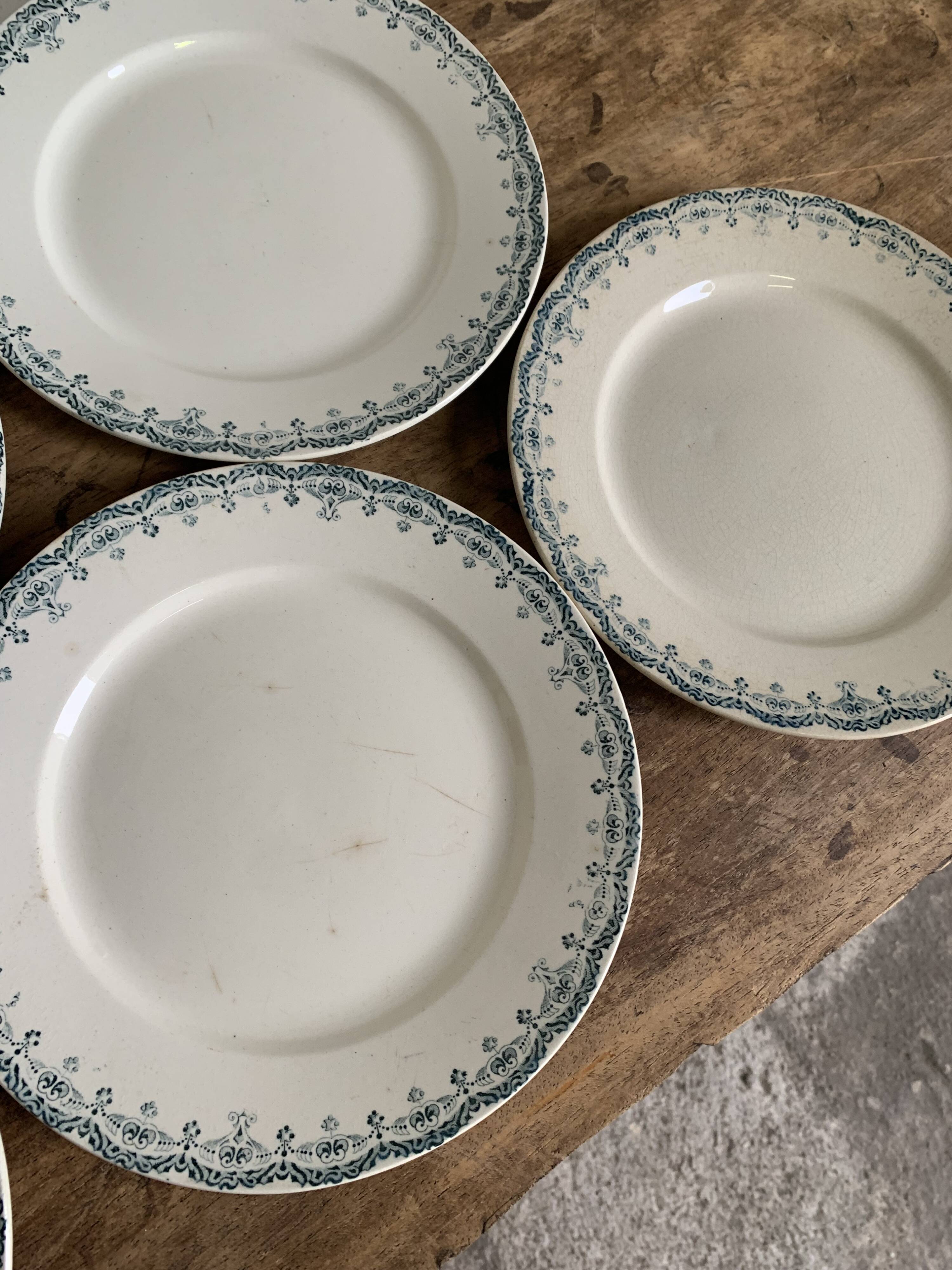 6 assiettes plates Choisy le Roy