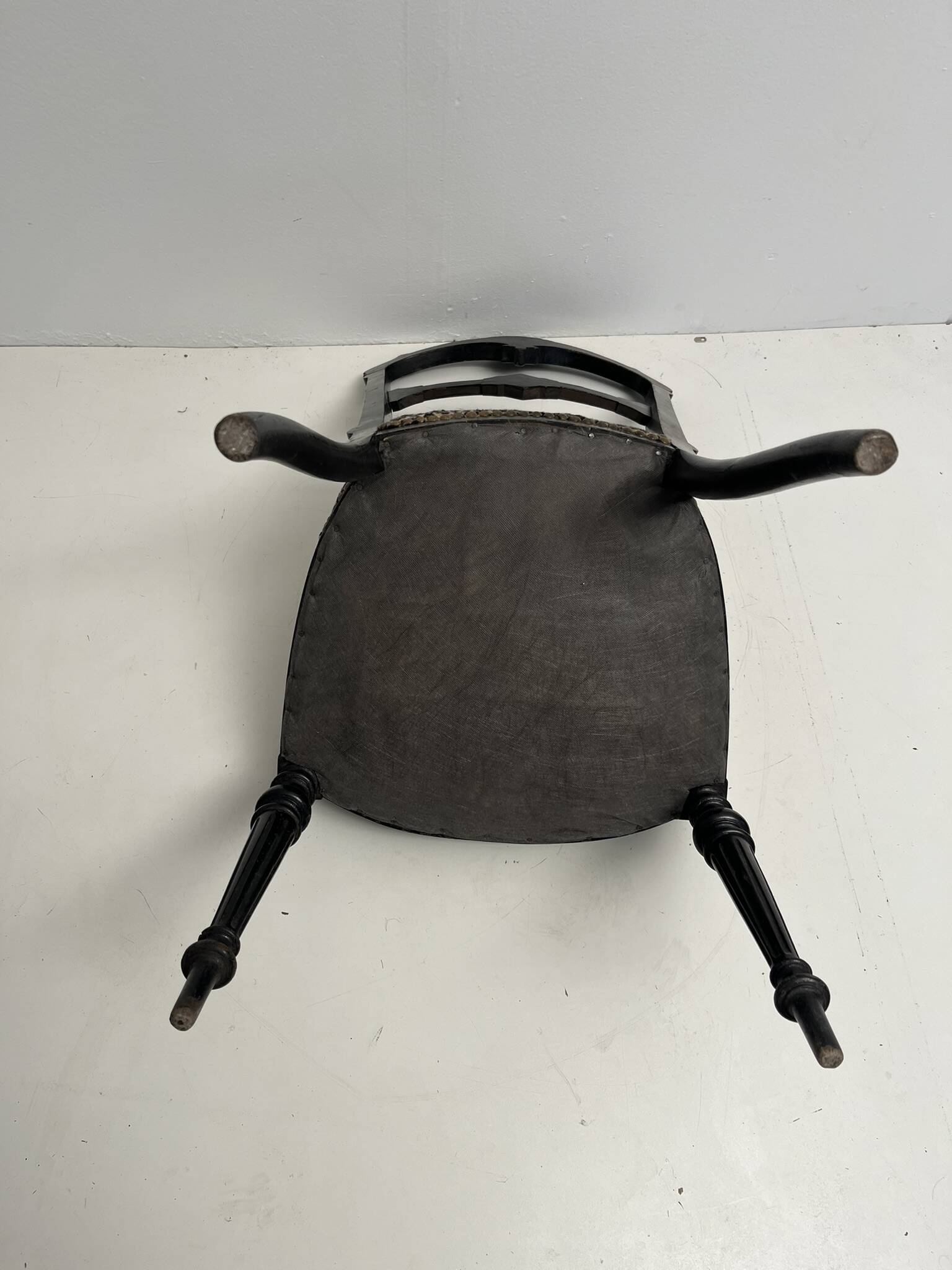 Pair of upholstered Napoleon 3 style chairs