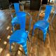 Chaise Tolix bleue