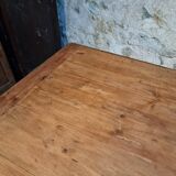 Old French farmhouse table – Rustic workshop table with 3 drawers