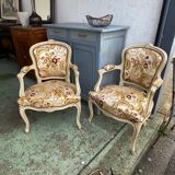 Pair of LXV style armchairs