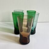 5 aperitif glasses 1960
