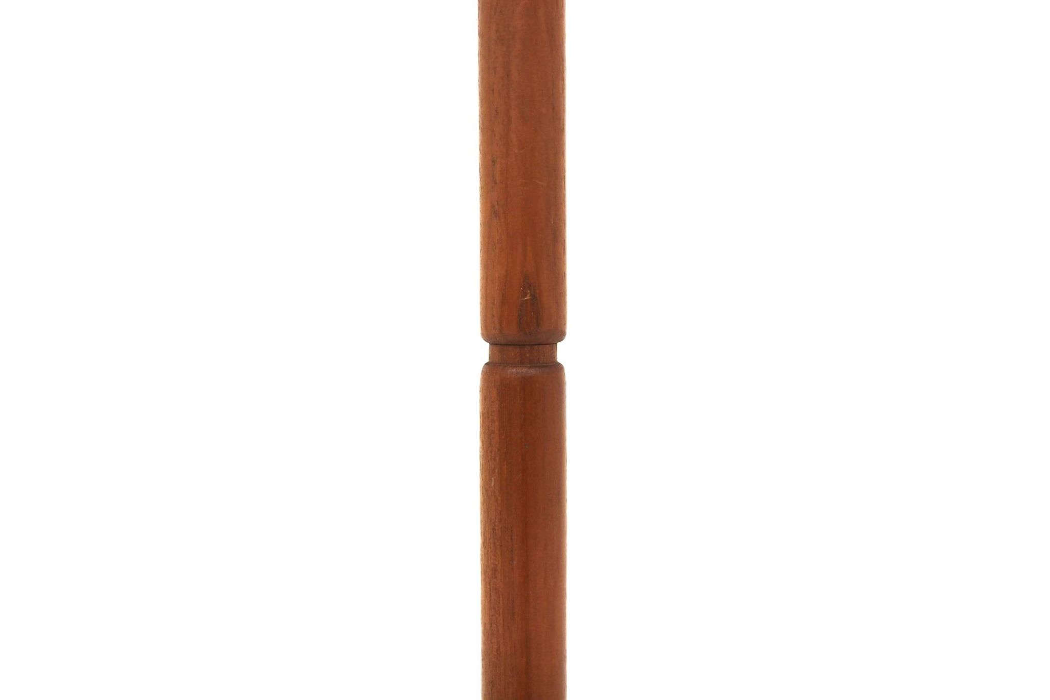 Scandinavian teak and metal floor lamp, Sweden, 1960