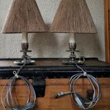 Pair of candlestick lamps