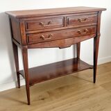 Console trolley style Directoire in mahogany