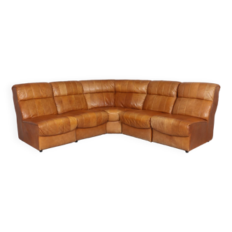5-piece Space Age modular sofa/modular sofa elements with stool, Germany, 1970s