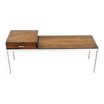 Banc TV stéréo vintage rétro Gillis Lundgren Ikea en palissandre danois des années 70
