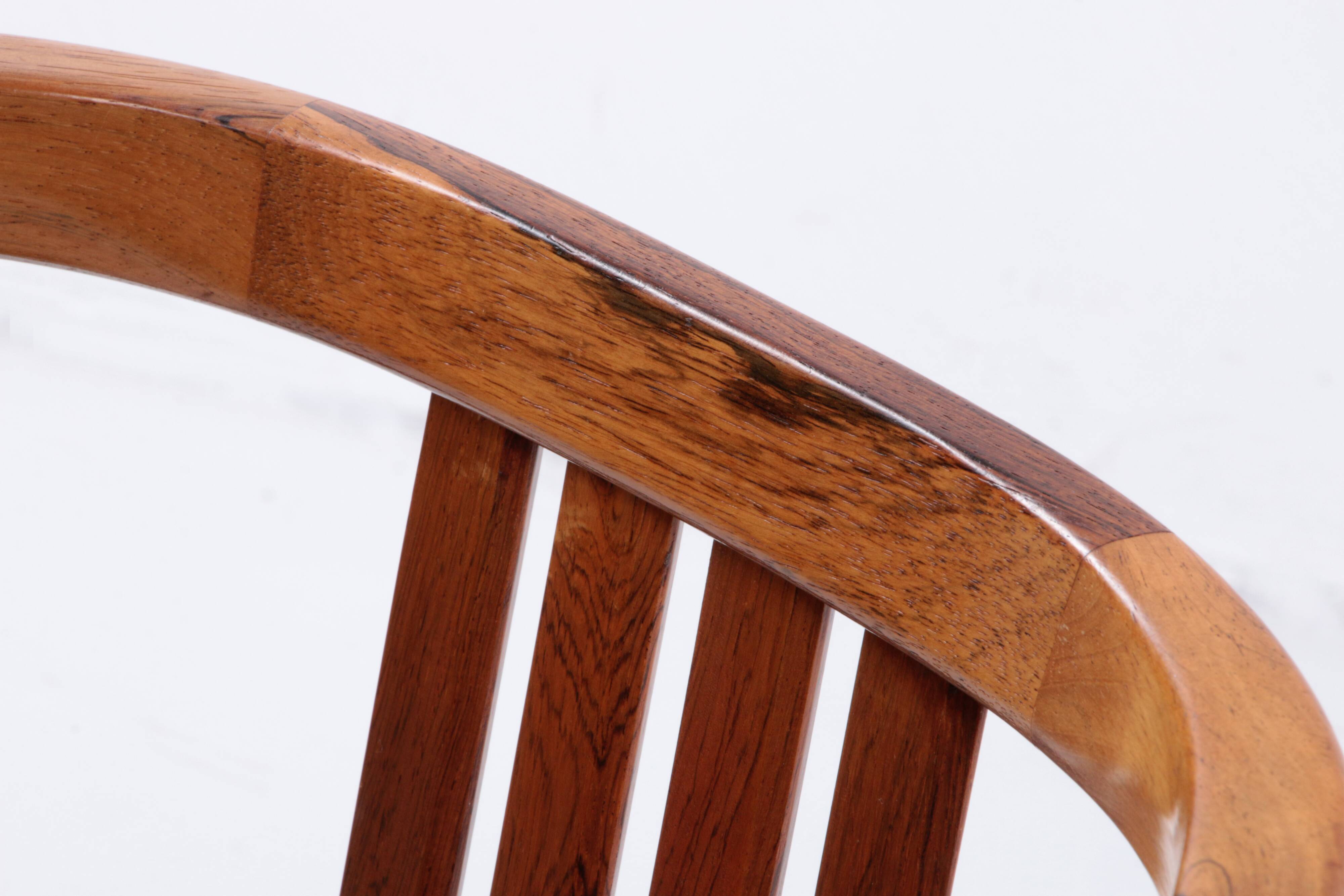 Dinner chairs design by Illum Wrapsø 1960 Denmark.