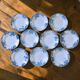 10 antique ironstone plates signed Moulin des Loups "Marie Louise"