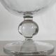 Large Médicis vase in transparent glass on a baluster base.