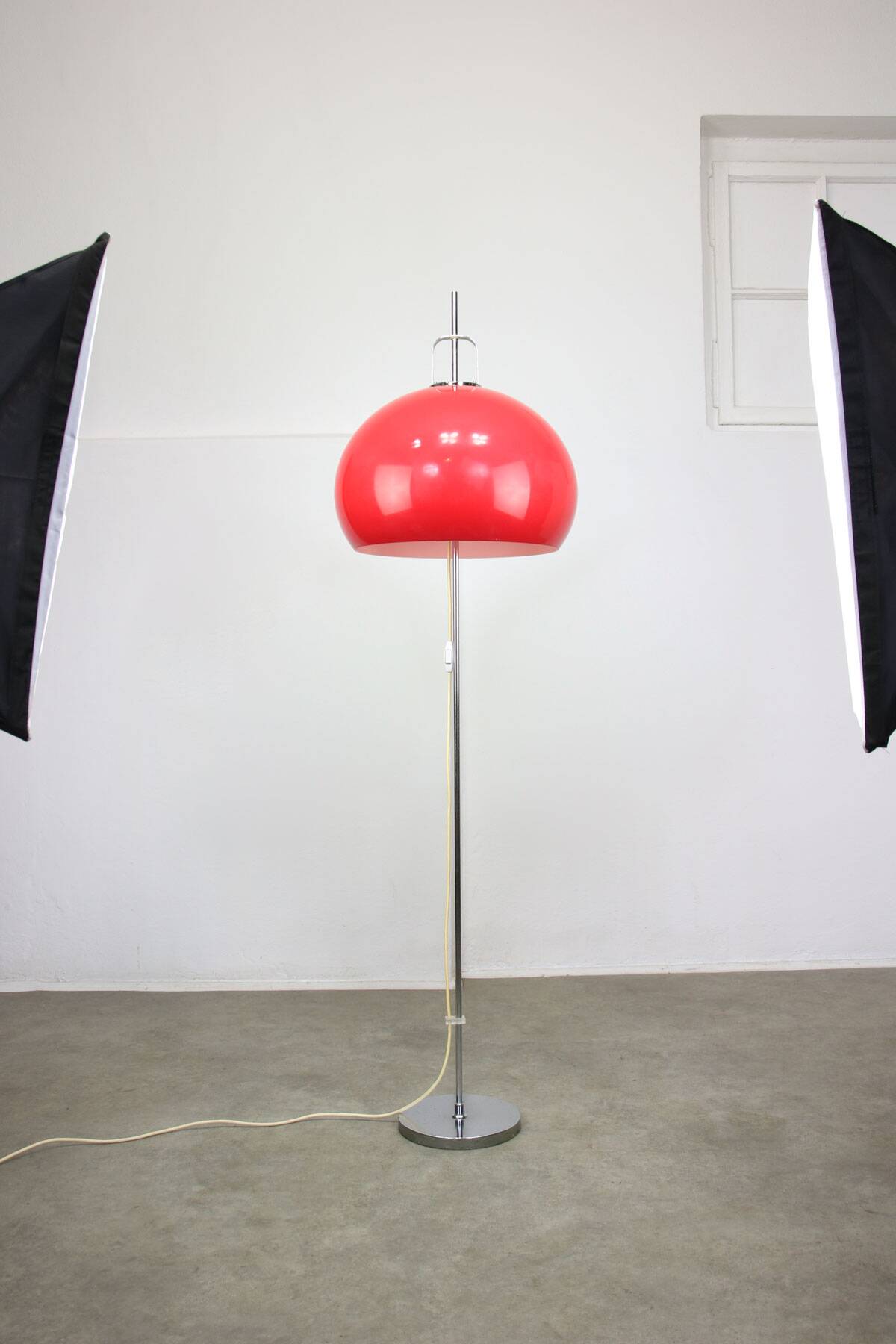 Large Space Age Lucerna Floor Lamp by Luigi Massoni for Guzzini, 1960s
