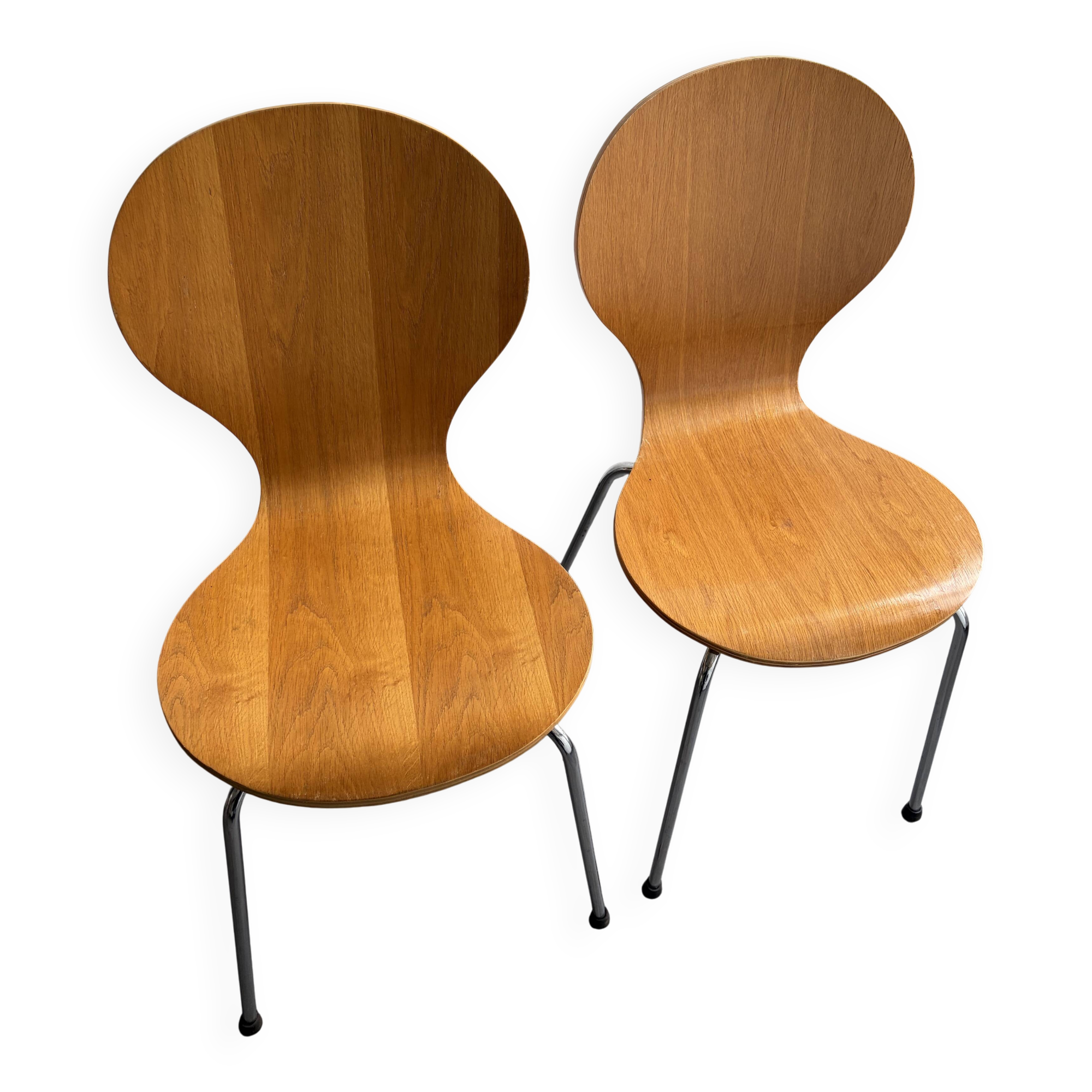 Set of 2 Rondo Chairs by Erik Jorgensen