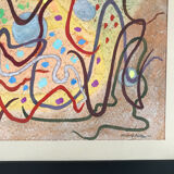 Rudolf möller 1881-1967.composition,1918.gouache et aquarelle