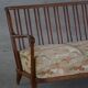 Svante Skogh, freestanding canapé in floral fabric, modern Swedish, 1940s