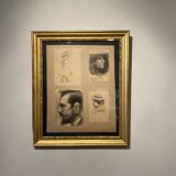 Tableau ancien, portraits , début XX siècle