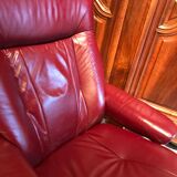 Scandinavian reclining relax armchair in Anderssons leather