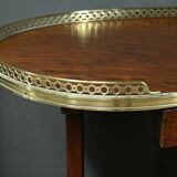 Table Rognon en Moucheté d’Acajou, estampillée “L’escalier de Cristal” – Fin XIXe