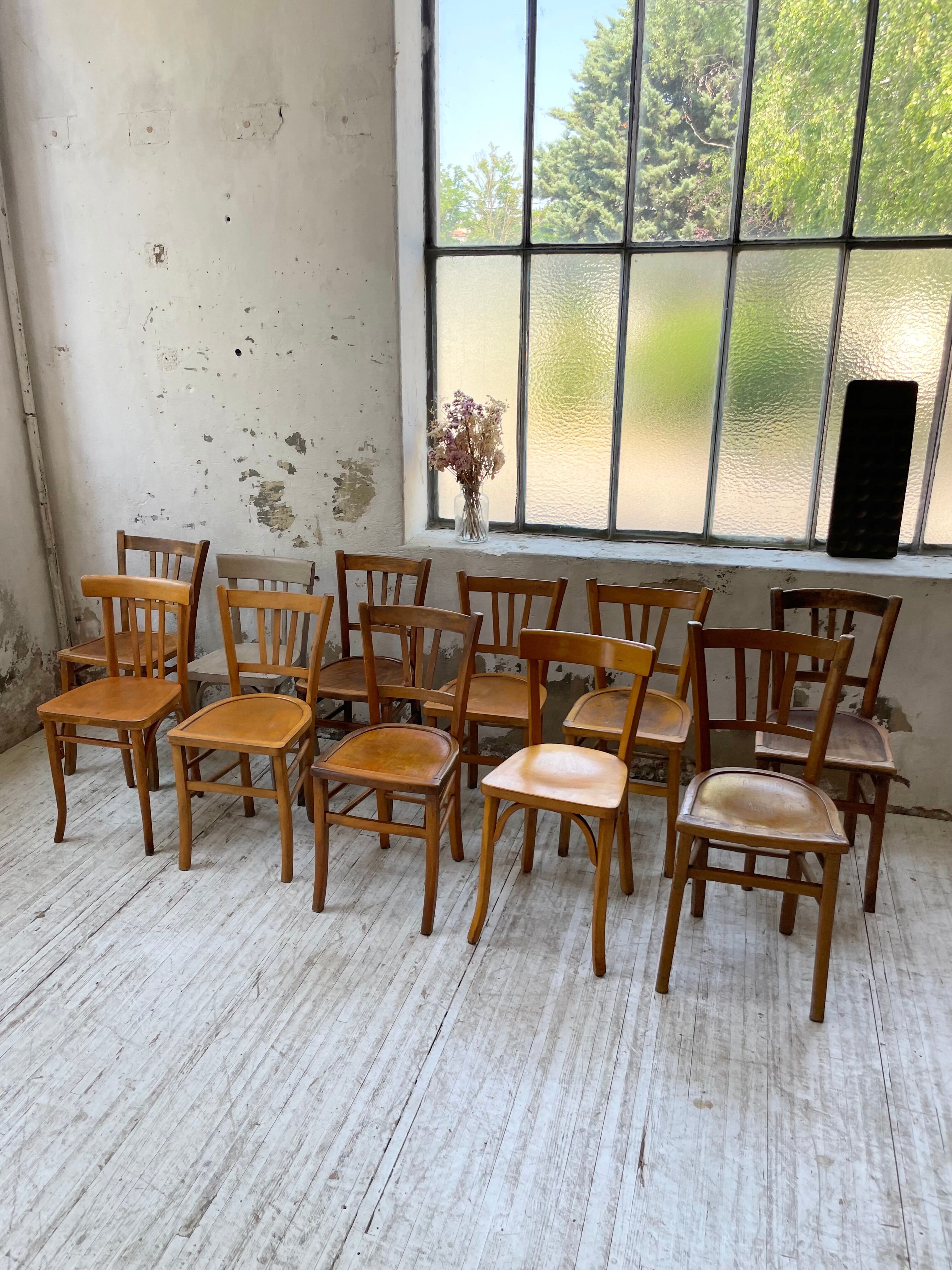 Set 11 Baumann bistro chairs
