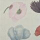 La Roche Laffitte (Born in 1943) - Watercolour drawing on silk - Poppies