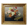 Oil painting on canvas, still life with chrysanthemums, signed L.Porte 1888.