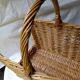 Panier rotin pour bois,niche, couture...