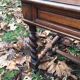 Louis XIII twisted farm table / Turned wooden desk