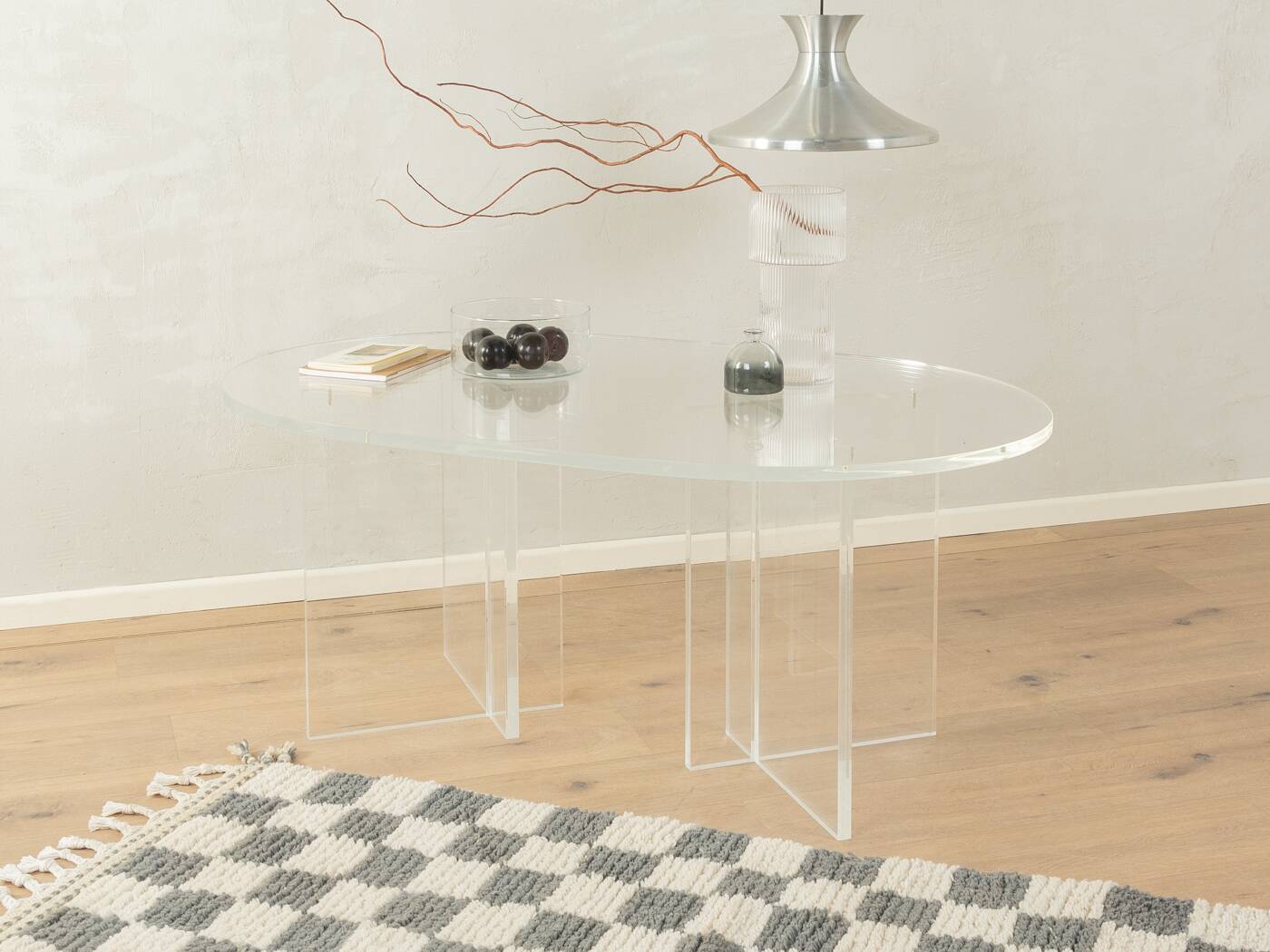 Table basse en verre acrylique