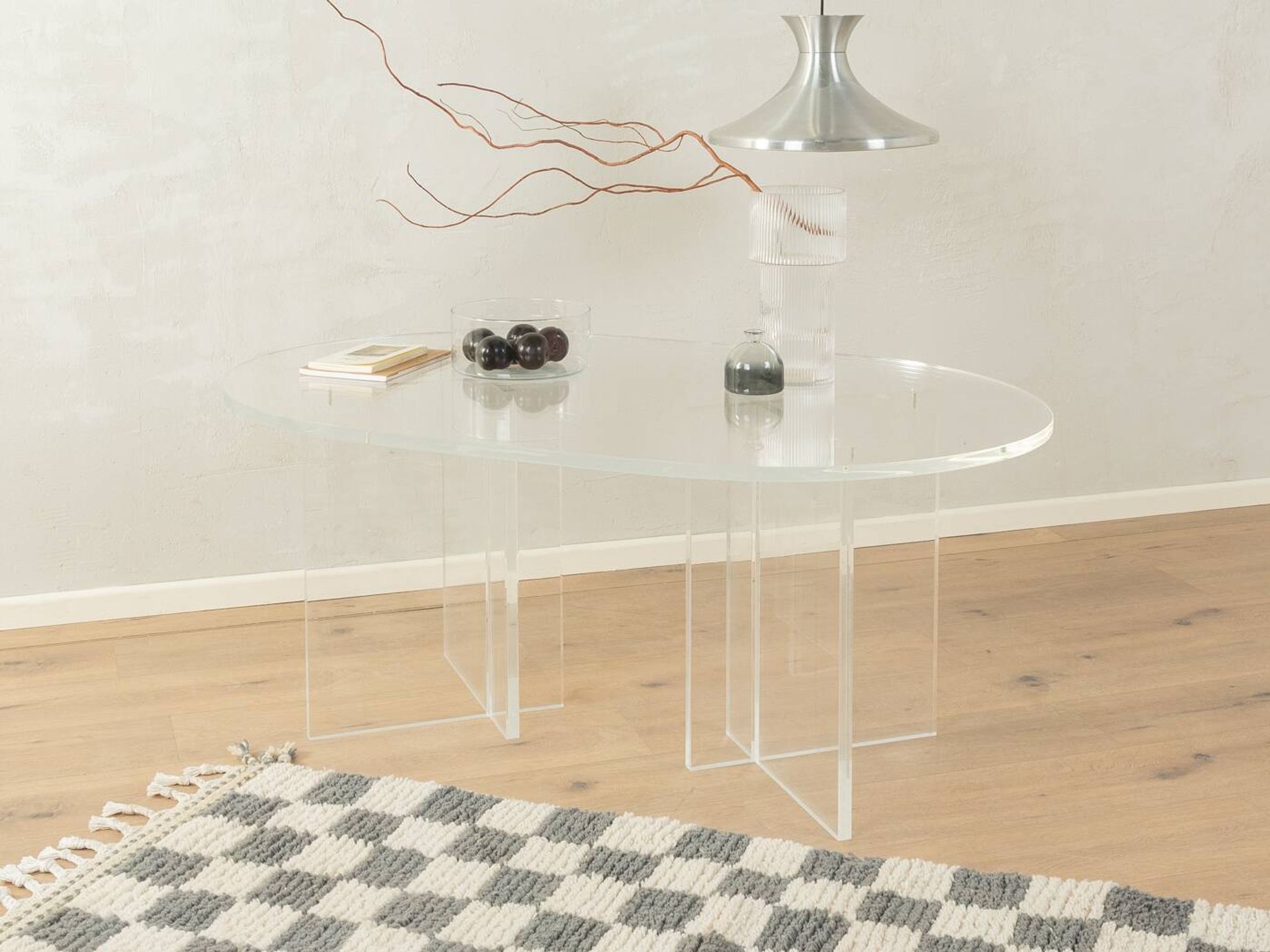 Acrylic glass coffee table
