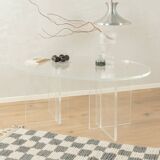 Table basse en verre acrylique
