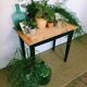 Farm table with tapered feet