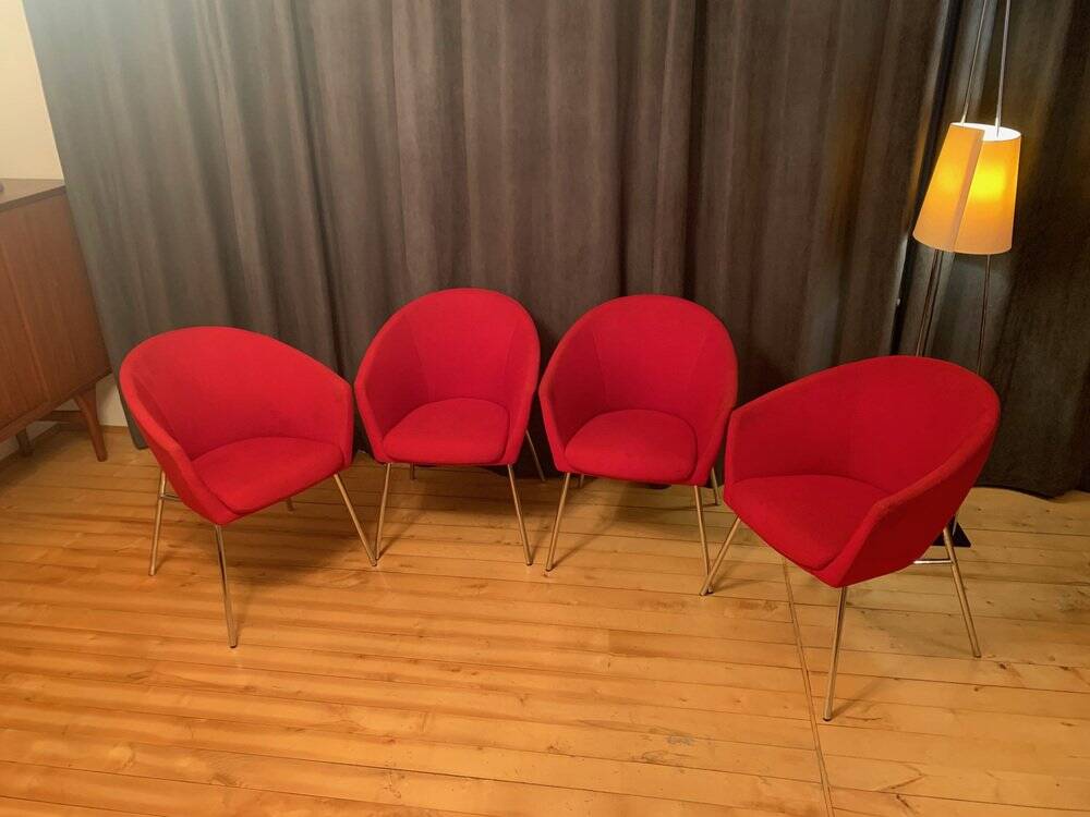 Megan club armchairs by René Holten for Artifort, the Netherlands, 2005, set of 4