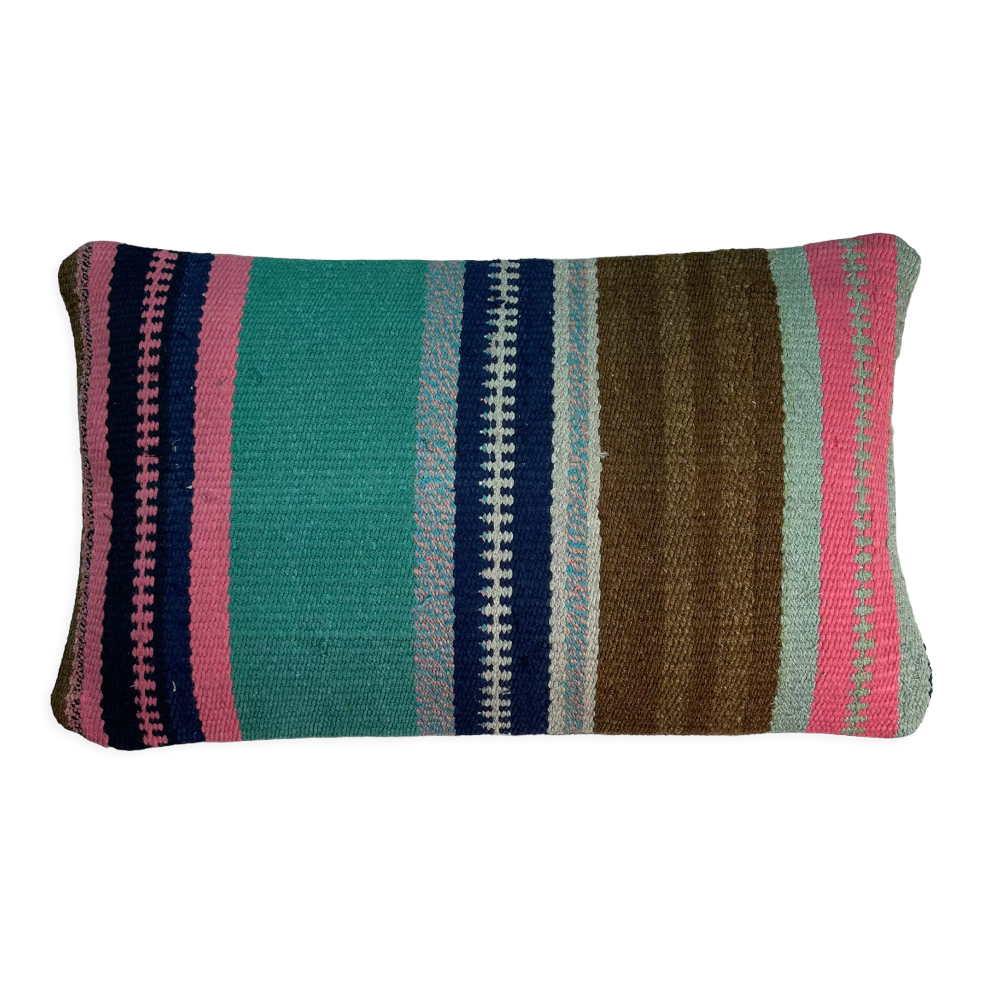 Vintage turkish kilim cushion cover 30x50cm