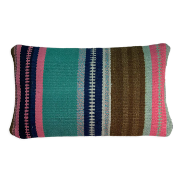 Housse de coussin kilim turc vintage 30x50cm