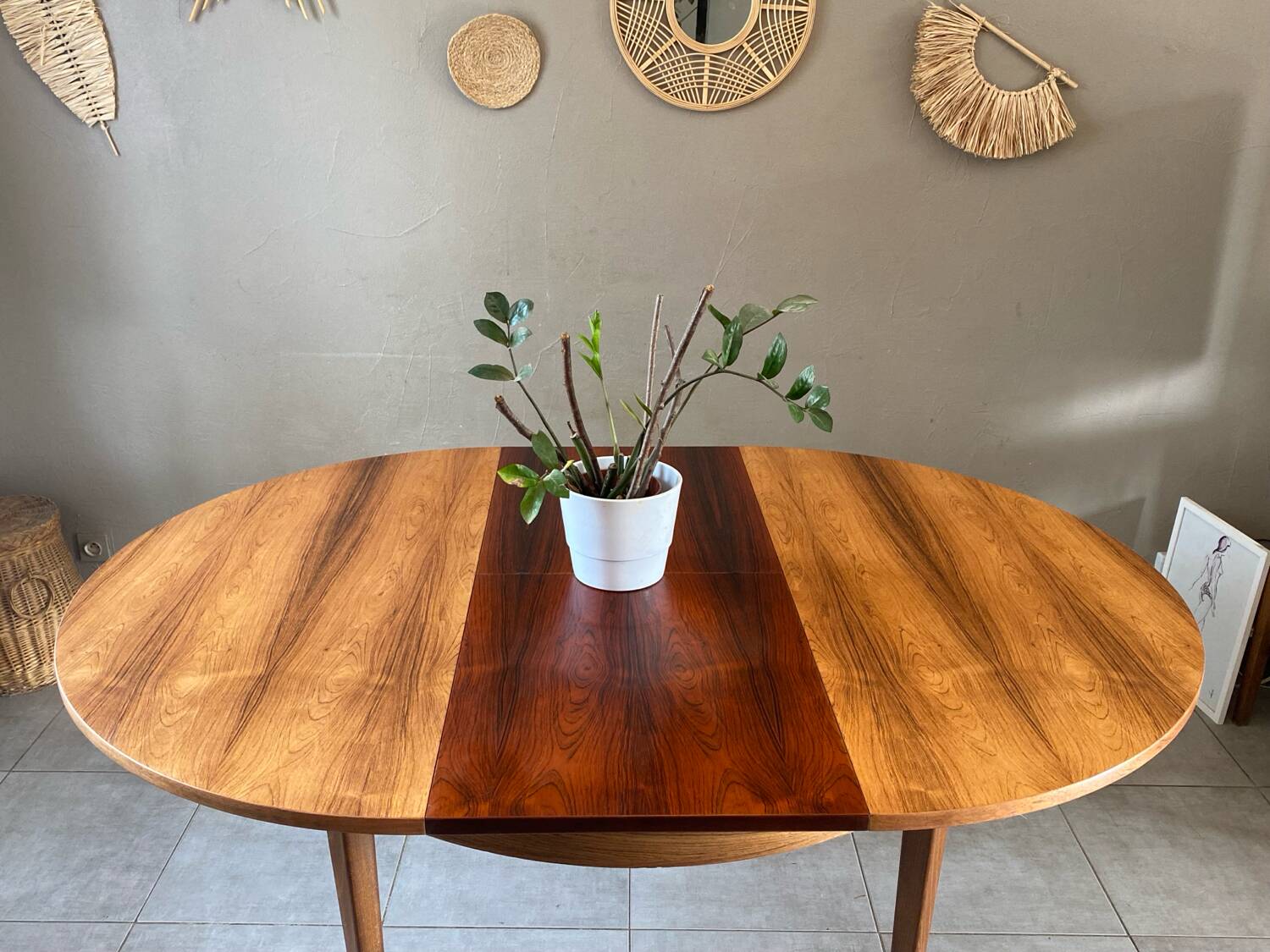 Vintage rosewood round table