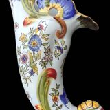 Pair of cornucopia flower vases