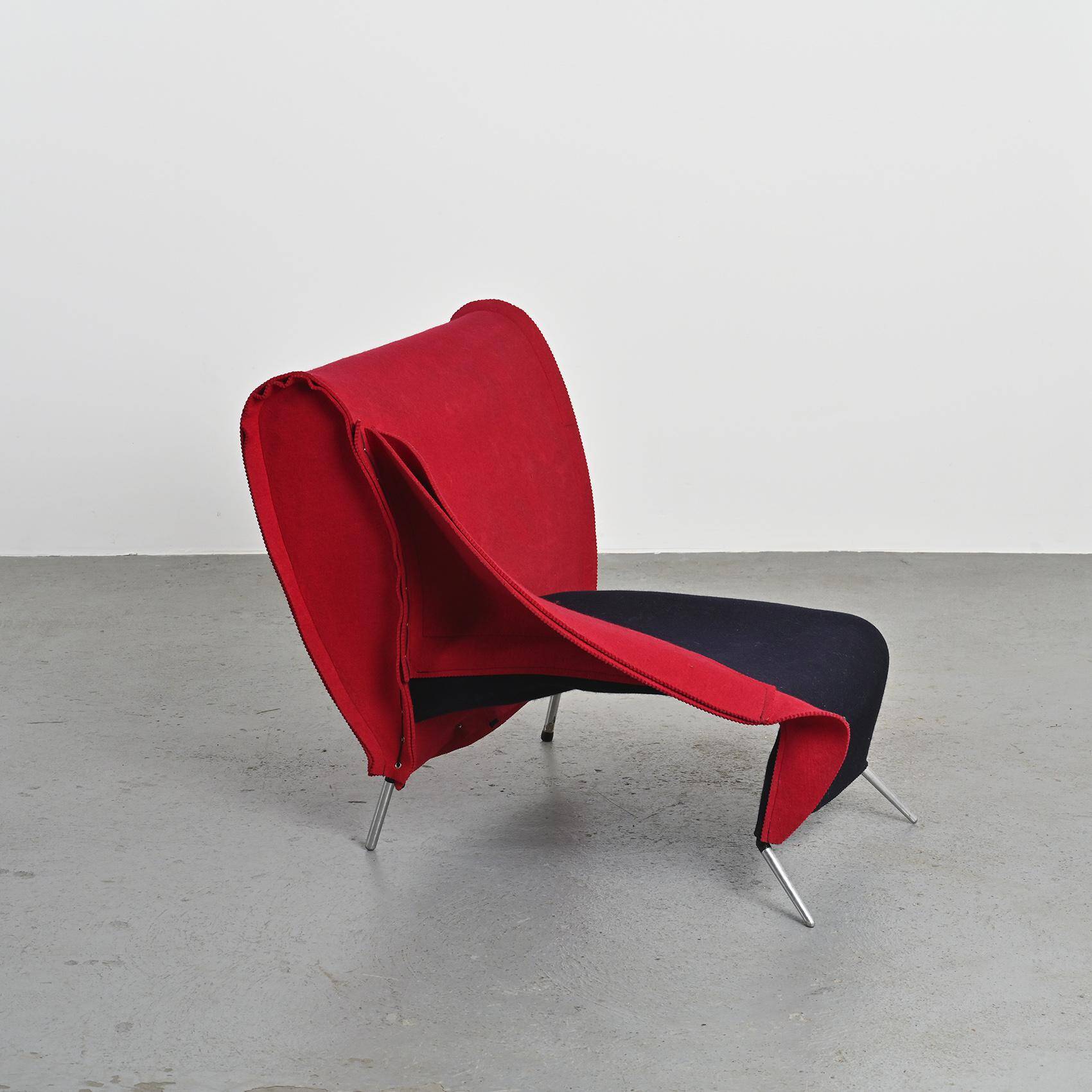 Filzka chaise longue by Borek Sipek for Scarabas, Netherlands, circa 1990