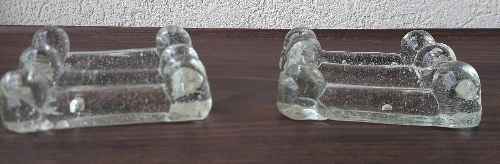 6 bubble glass knife rests