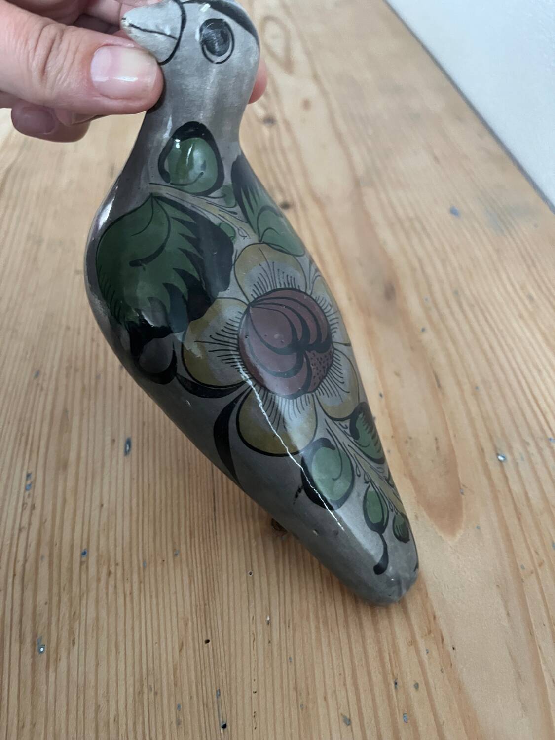 Vintage ceramic Mexican bird