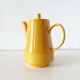 Old yellow ceramic coffee or teapot 1960