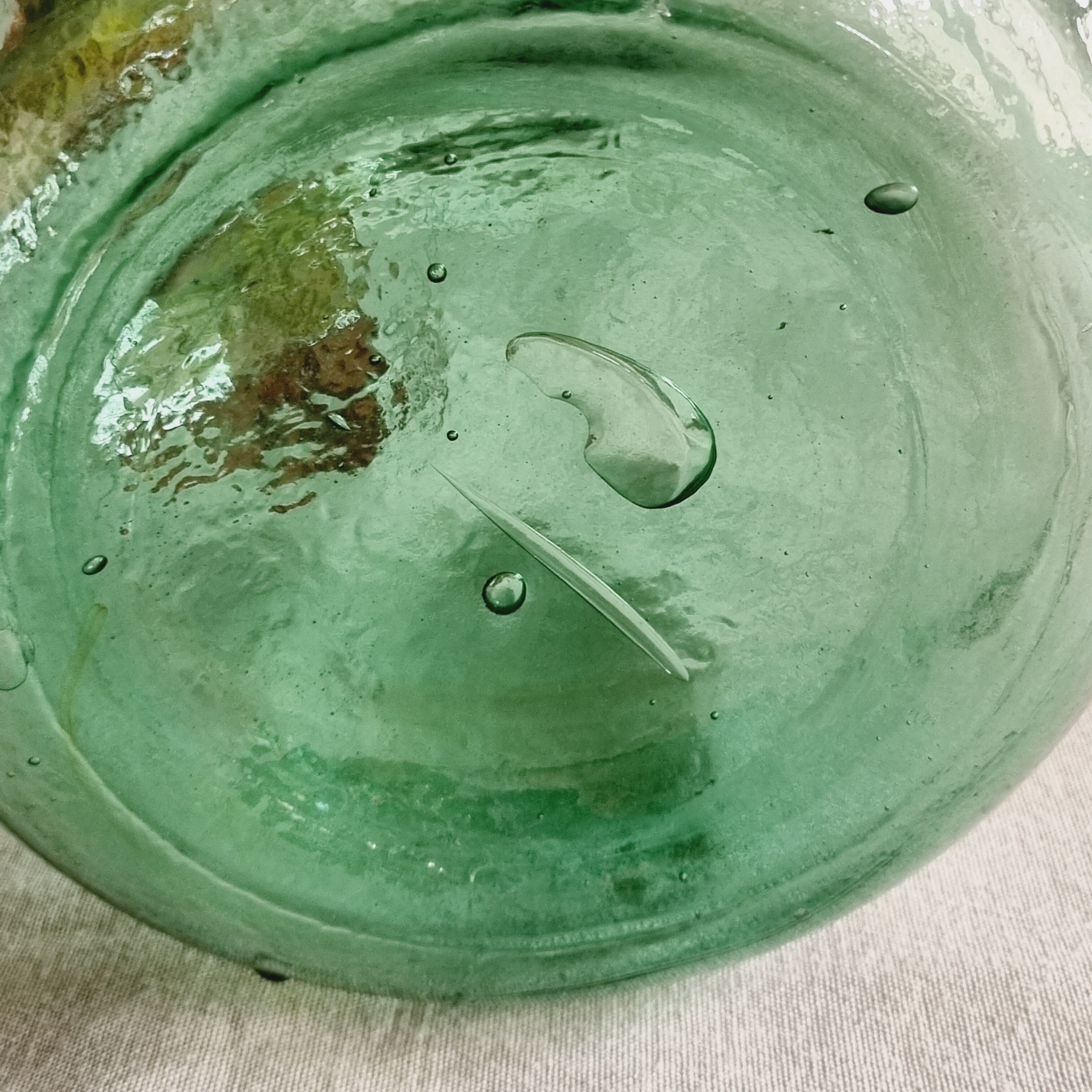 Viresa in green glass demijohn  5 liters