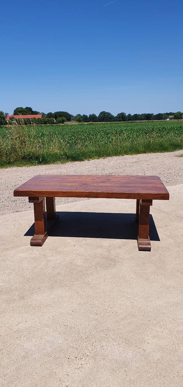 121 cm vintage solid wood rustic farmhouse coffee table