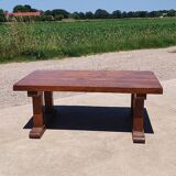 121 cm vintage solid wood rustic farmhouse coffee table